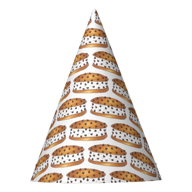 Happy Birthday Chipwich Ice Cream Sandwich Party Hat (Front)