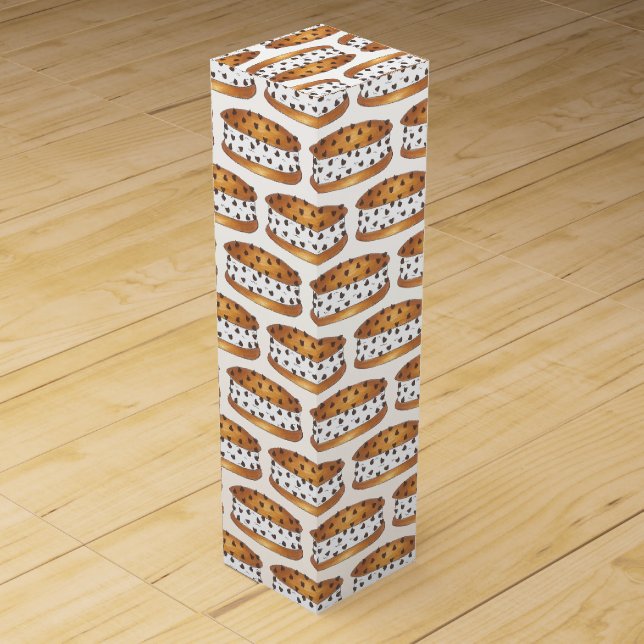 Happy Birthday Chipwich Ice Cream Sandwich Wine Box (Front)