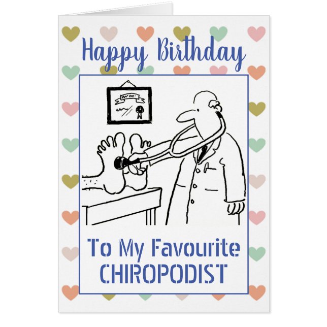 Happy Birthday Chiropodist (Front)