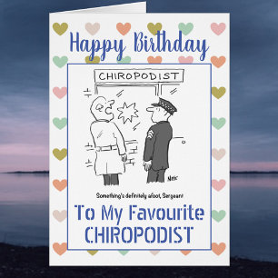 Happy Birthday Chiropodist Cards