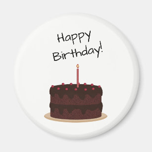 Happy Birthday Cake Magnets Zazzle