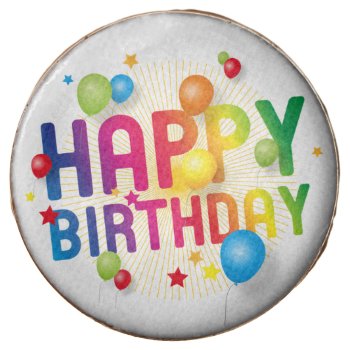Happy Birthday Chocolate Covered Oreo by nonstopshop at Zazzle