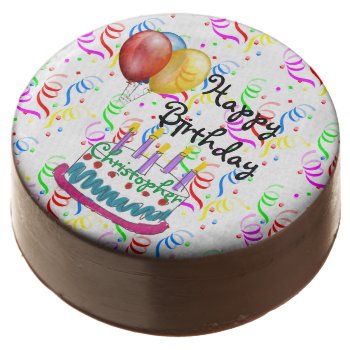 Happy Birthday Chocolate Covered Oreo by CreativeMastermind at Zazzle