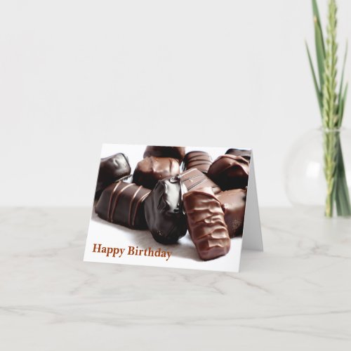 Happy Birthday Chocolate Greeting Card 3  3300