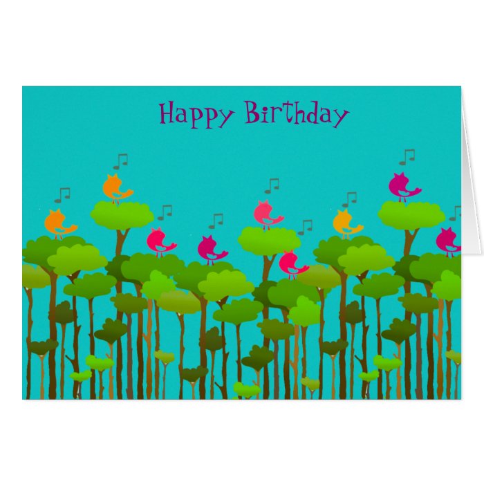 Happy Birthday Chorus Greeting Cards