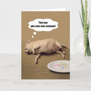 Happy Birthday Chubby Chihuahua Greeting Card