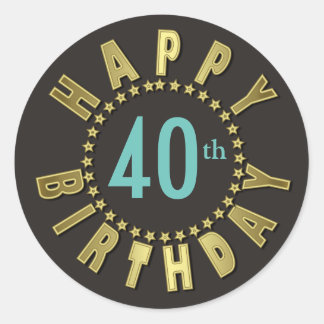 50th Birthday Stickers | Zazzle