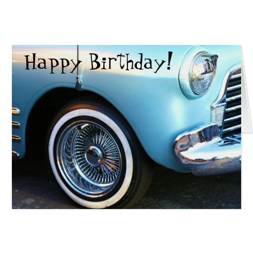 Happy Birthday Classic Car Cards, Happy Birthday Classic Car Card ...