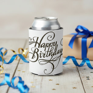 Happy Birthday Classic Collection Can Cooler