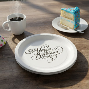 Happy Birthday Classic Collection Paper Plates
