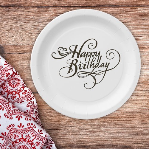 Happy Birthday Classic Collection Paper Plates