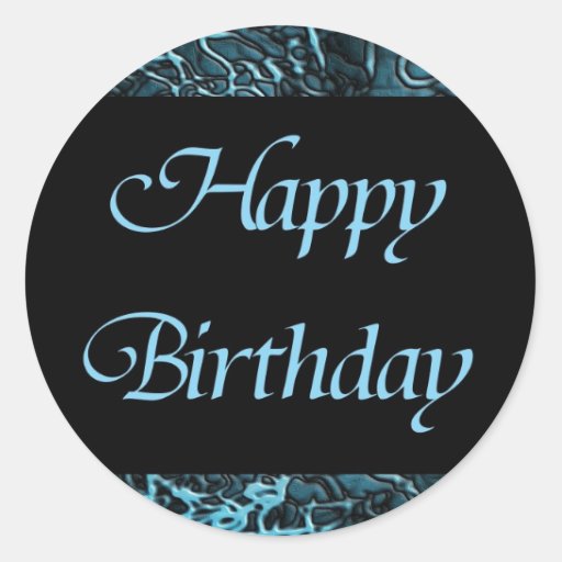 Happy Birthday Classic Round Sticker | Zazzle