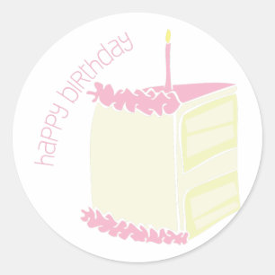 Happy Birthday Classic Round Sticker