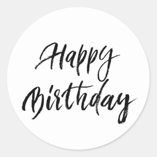 Happy Birthday  Classic Round Sticker