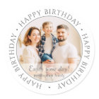Happy Birthday | Classic Simple Custom Photo