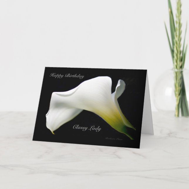 Happy Birthday Classy Lady* Card (Front)