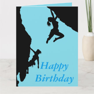 Happy Birthday climbers card