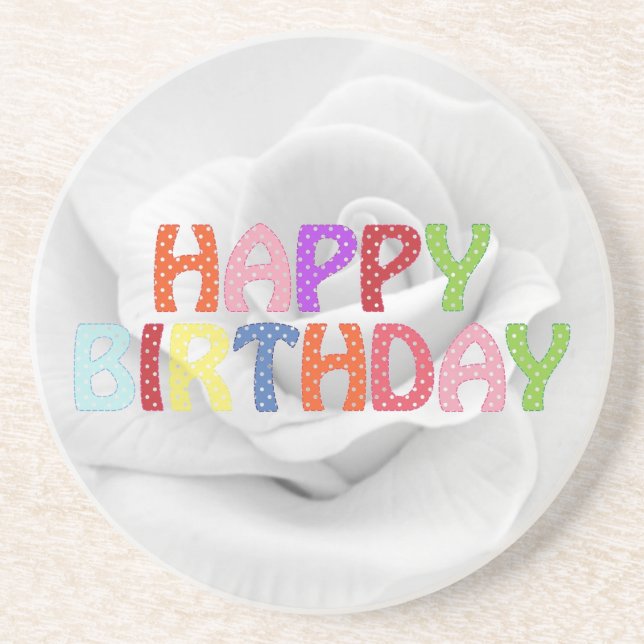 Happy Birthday Coaster (Front)