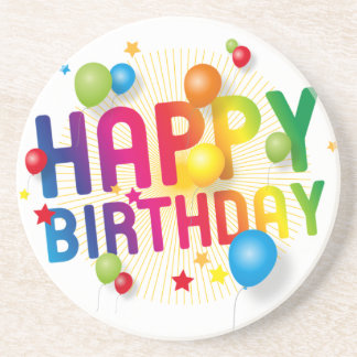Happy Birthday Coaster