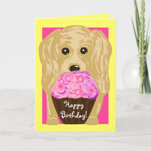 Happy Birthday Cocker Spaniel Art Card