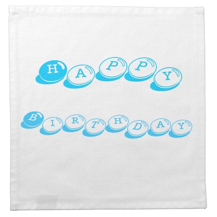 happy birthday cocktail napkins