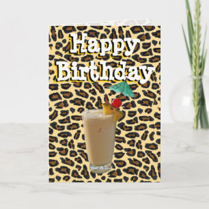 Happy Birthday Cocktail Toast Card