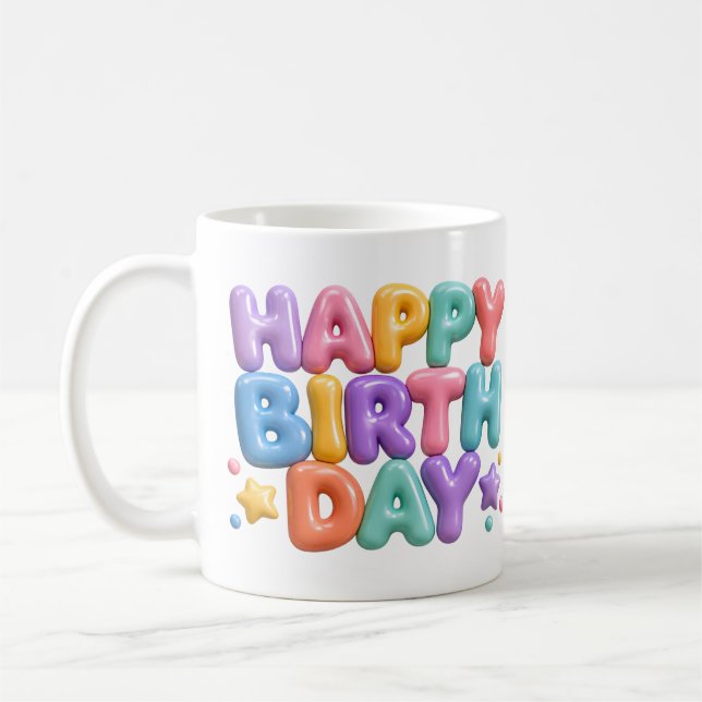Happy Birthday Coffee Mug (Left)