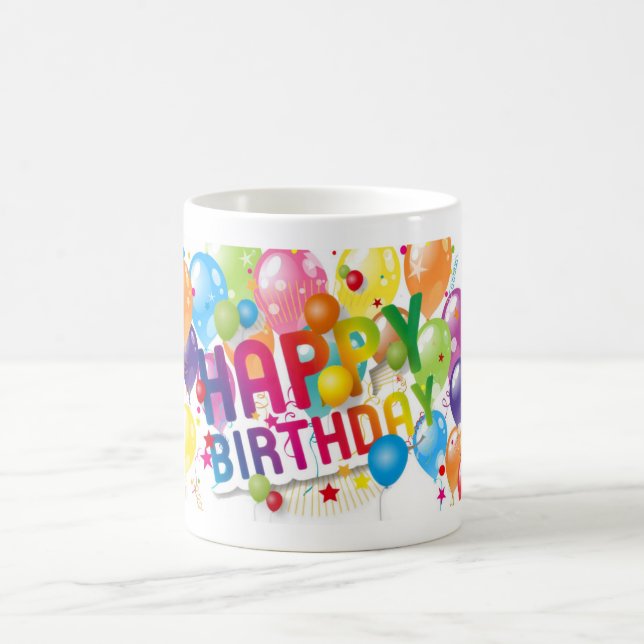 Happy Birthday Coffee Mug (Center)
