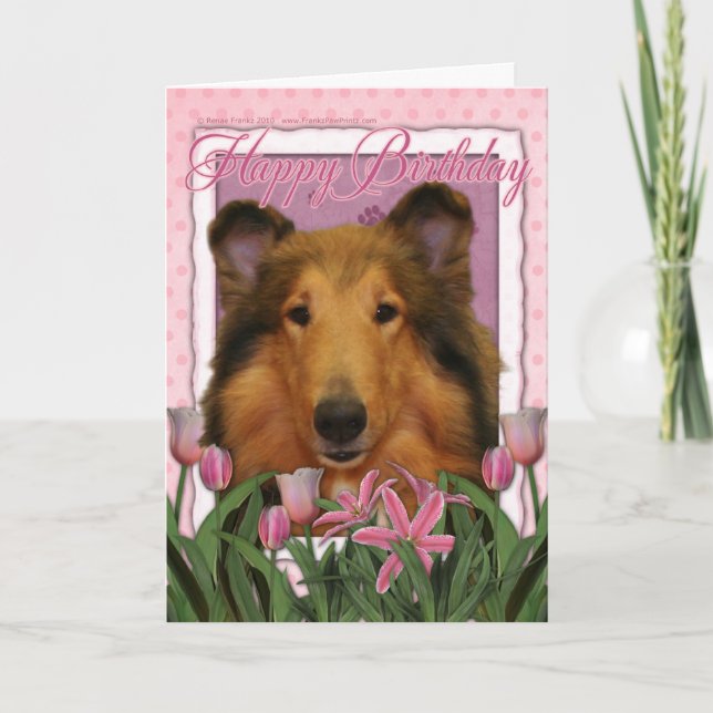 Happy Birthday - Collie - Natalie Card (Front)