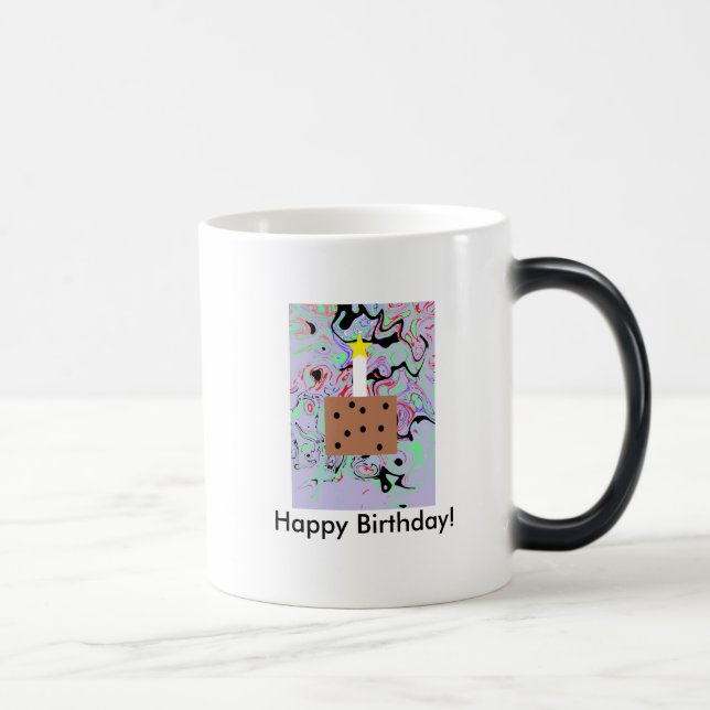 Happy Birthday Color Morph Mug (Right)