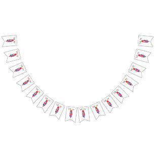 Happy Birthday Color Remix Bunting Banner