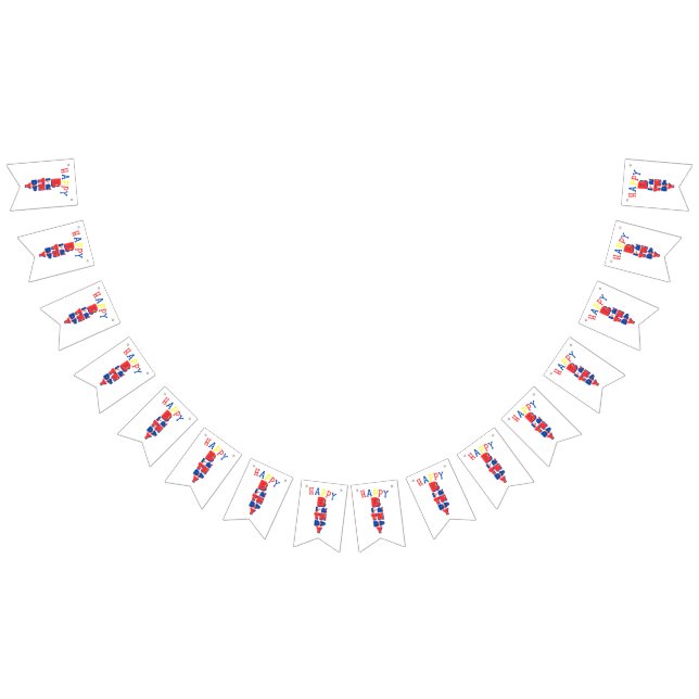 Happy Birthday Color Remix Bunting Banner (All)