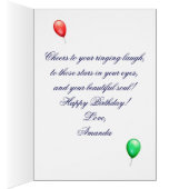 Happy Birthday Colorful Balloons customizable (Inside (Right))