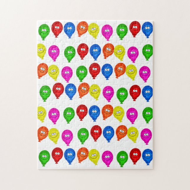 Happy Birthday Colorful Balloons Jigsaw Puzzle (Vertical)