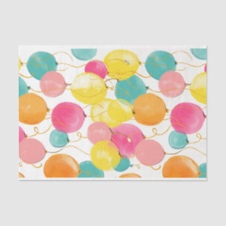 Happy Birthday Colorful Balloons Tissue Paper