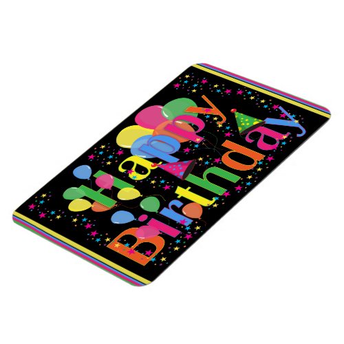 Happy Birthday Colorful Celebration Magnet