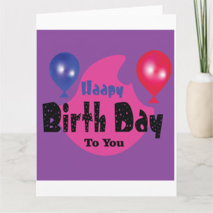 Happy Birthday – Colorful Celebration Party Design Card