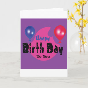 Happy Birthday – Colorful Celebration Party Design Card