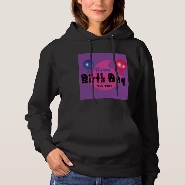 Happy Birthday – Colorful Celebration Party Design Hoodie (Front)
