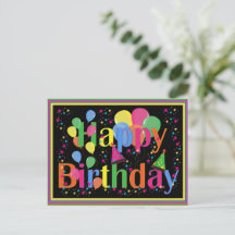 Happy Birthday Colorful Celebration