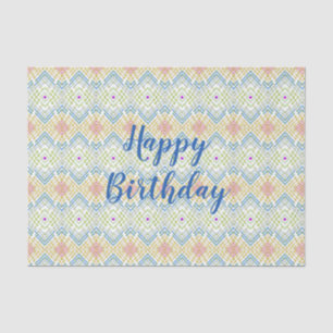 Happy Birthday Colorful Modern Tissue Paper