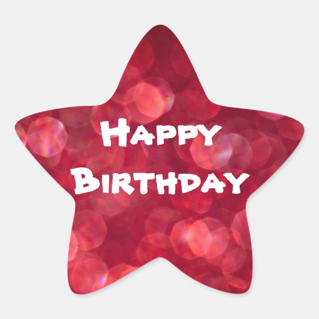 Happy Birthday Colorful Sticker (Front)