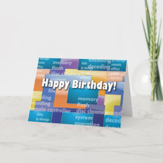 Happy Birthday Computer Geek Card