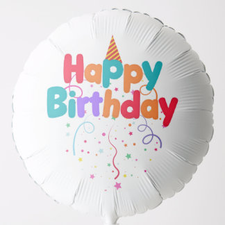 Happy Birthday Confetti Balloon