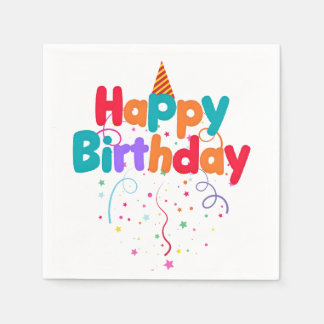 Happy Birthday Confetti Napkins