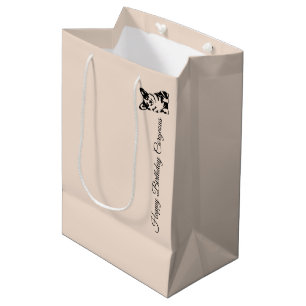 'Happy Birthday Corgeous' Corgi Lovers Pet Parent Medium Gift Bag