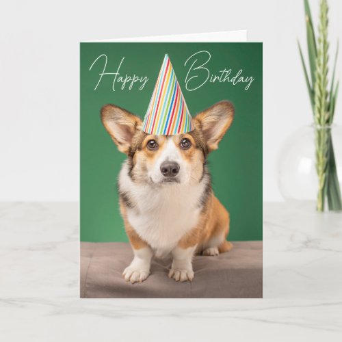 Happy Birthday  Corgi Birthday Puppy Card