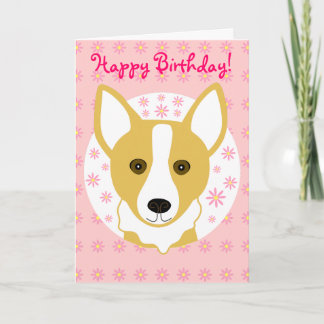 Happy Birthday Corgi Card