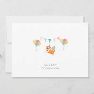 HAPPY BIRTHDAY CORGI CARD