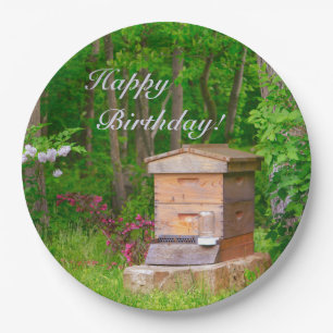 Happy Birthday Country Beehive Paper Plates